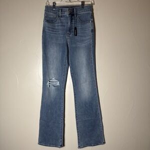 Express Jeans Womens Size 6R Stretch Boot High Rise Distressed New